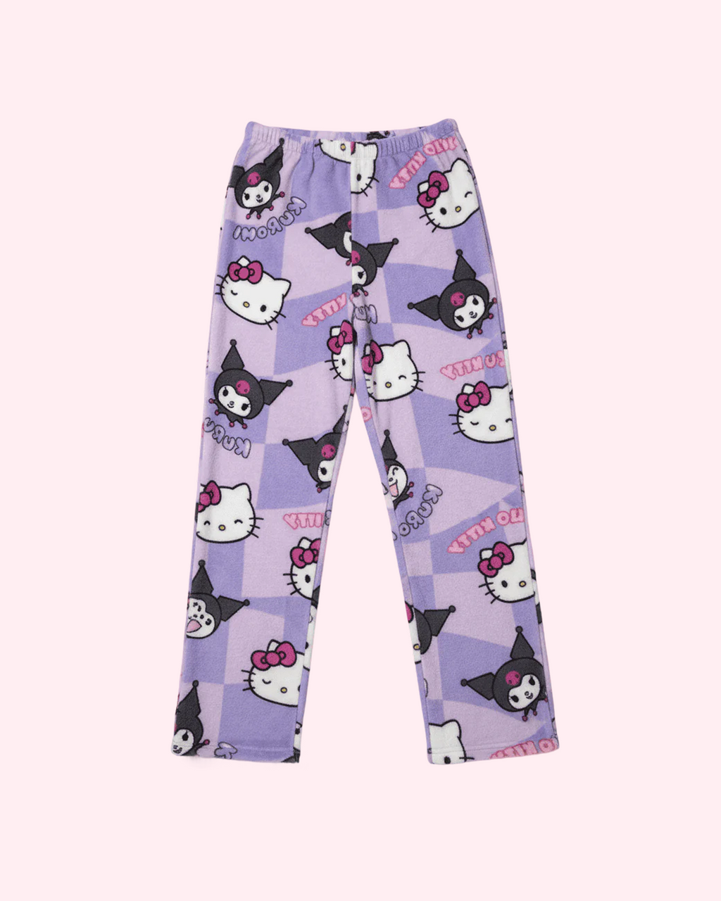 Hello Kitty and Kuromi pajama pants with kawaii print