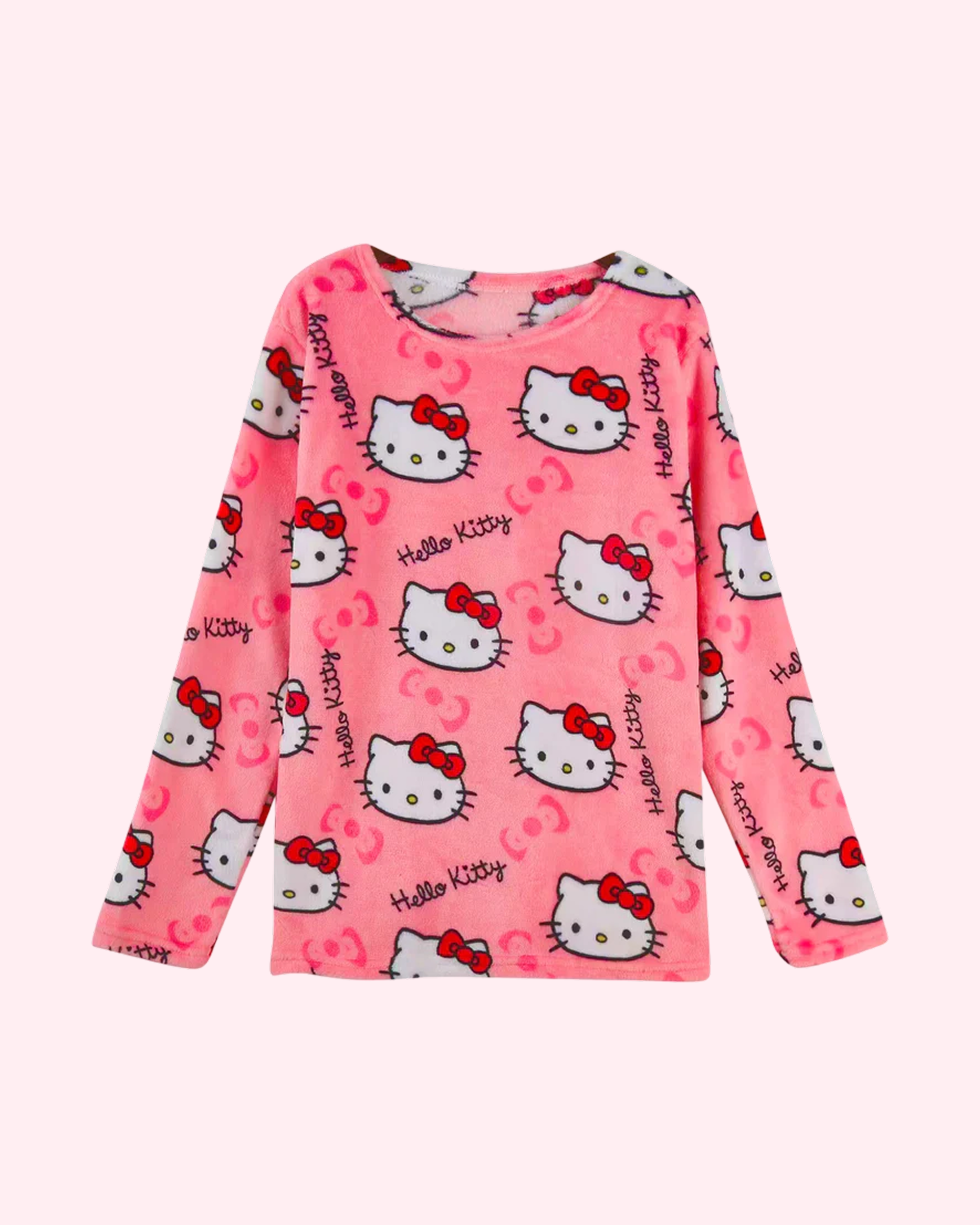 Hello Kitty Golden Pink Pajamas Top