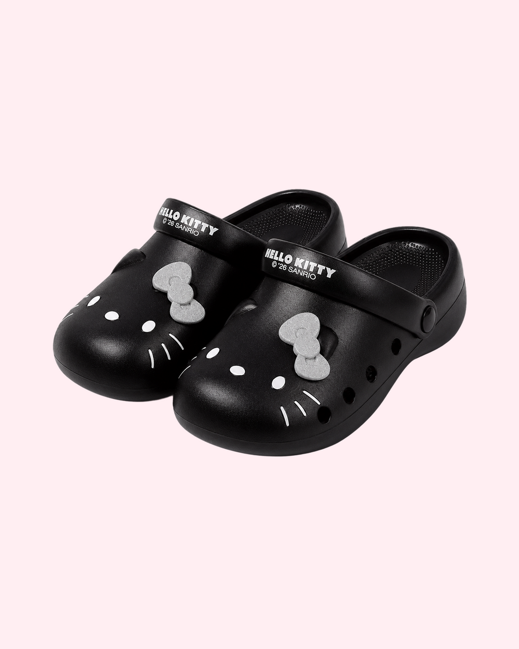 Hello Kitty Black Clogs