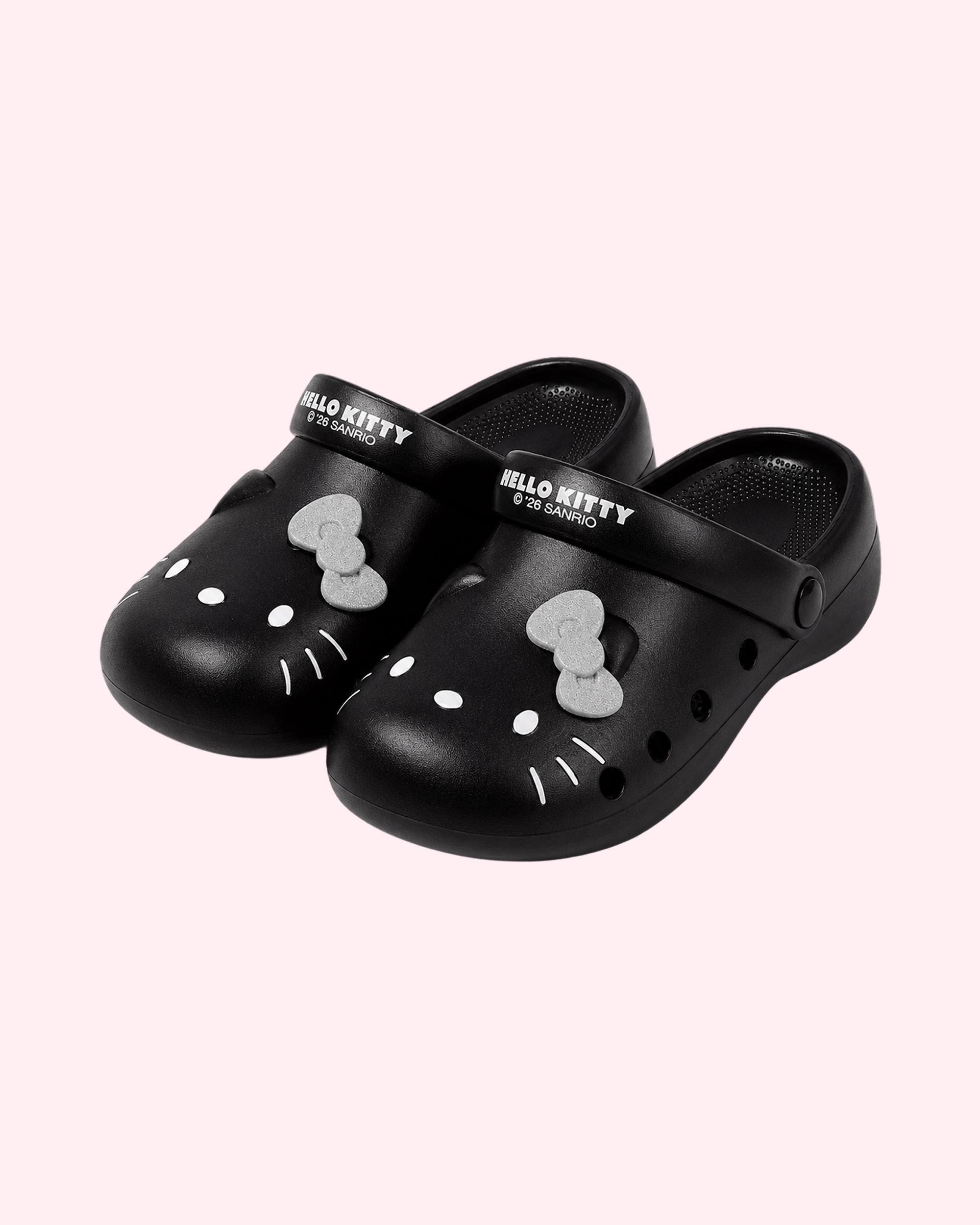 Hello Kitty Black Clogs
