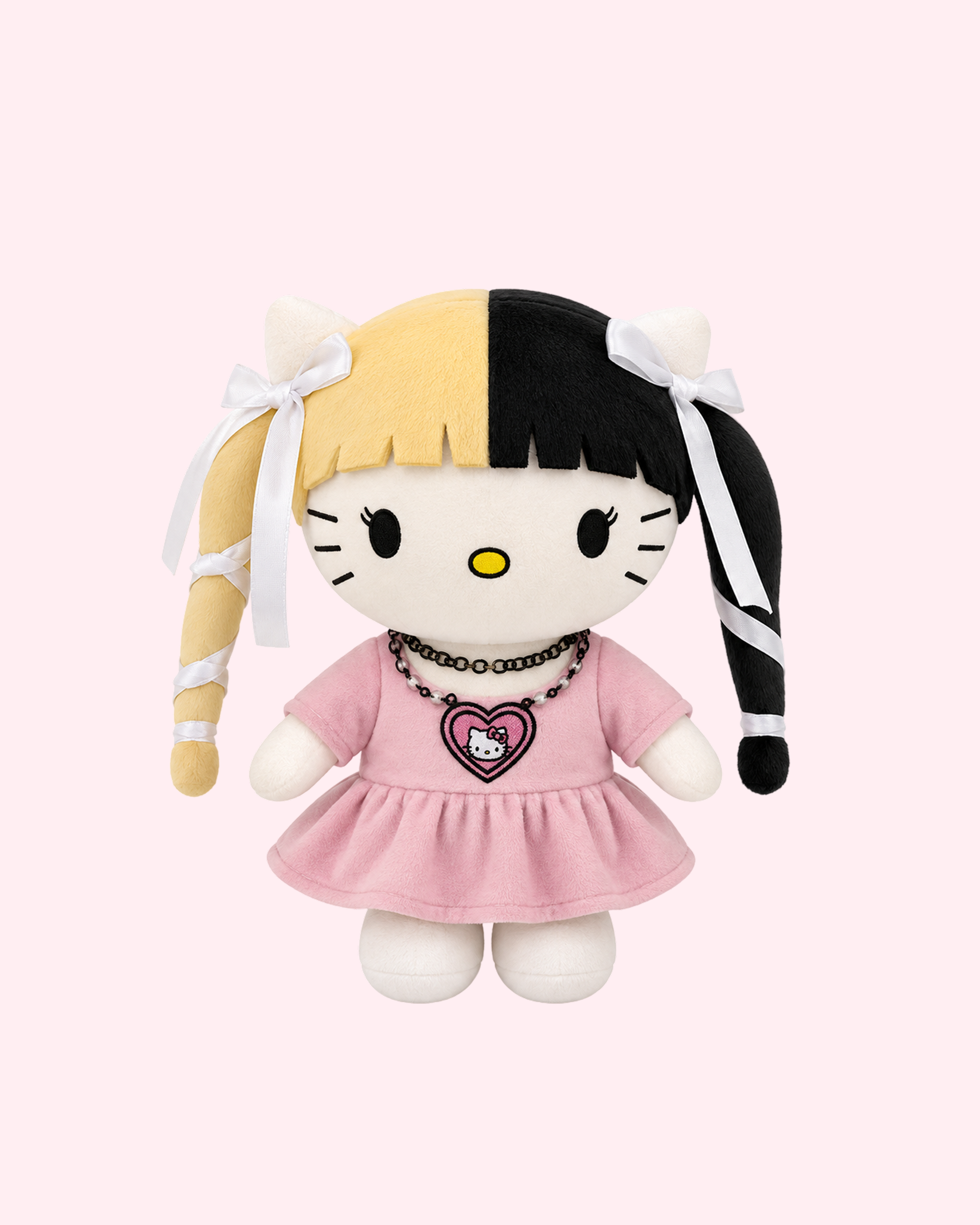 Melanie Martinez x Hello Kitty plush with pastel creepy kawaii style