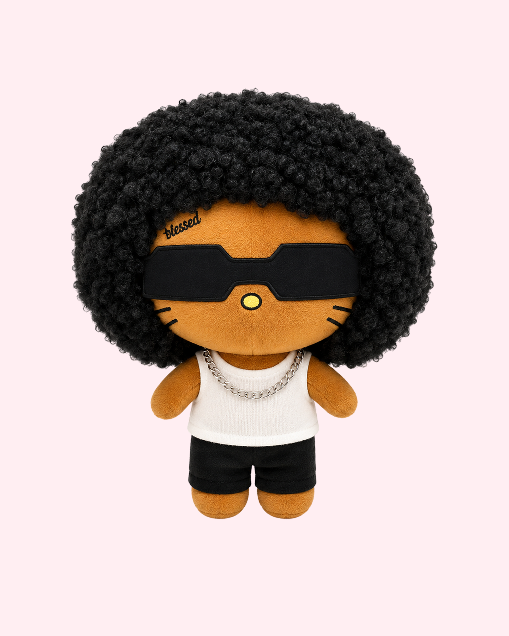 Brent Faiyaz x Hello Kitty plush with smooth R&B kawaii style