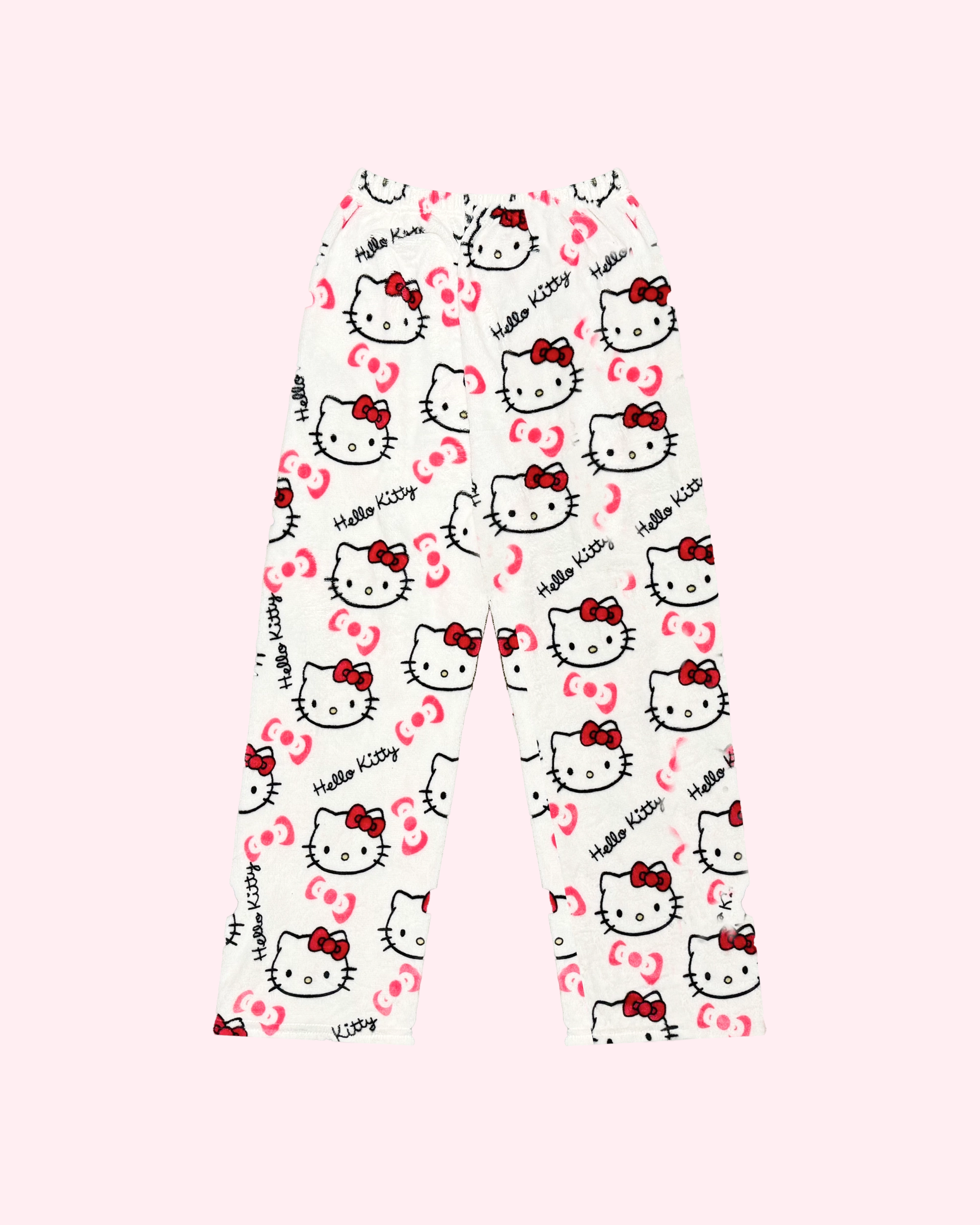 Hello Kitty white pajama pants with cute kawaii print