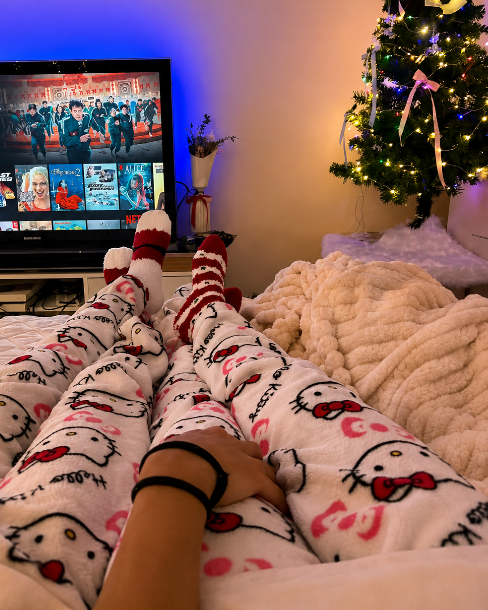 Hello Kitty White Pajama Pants