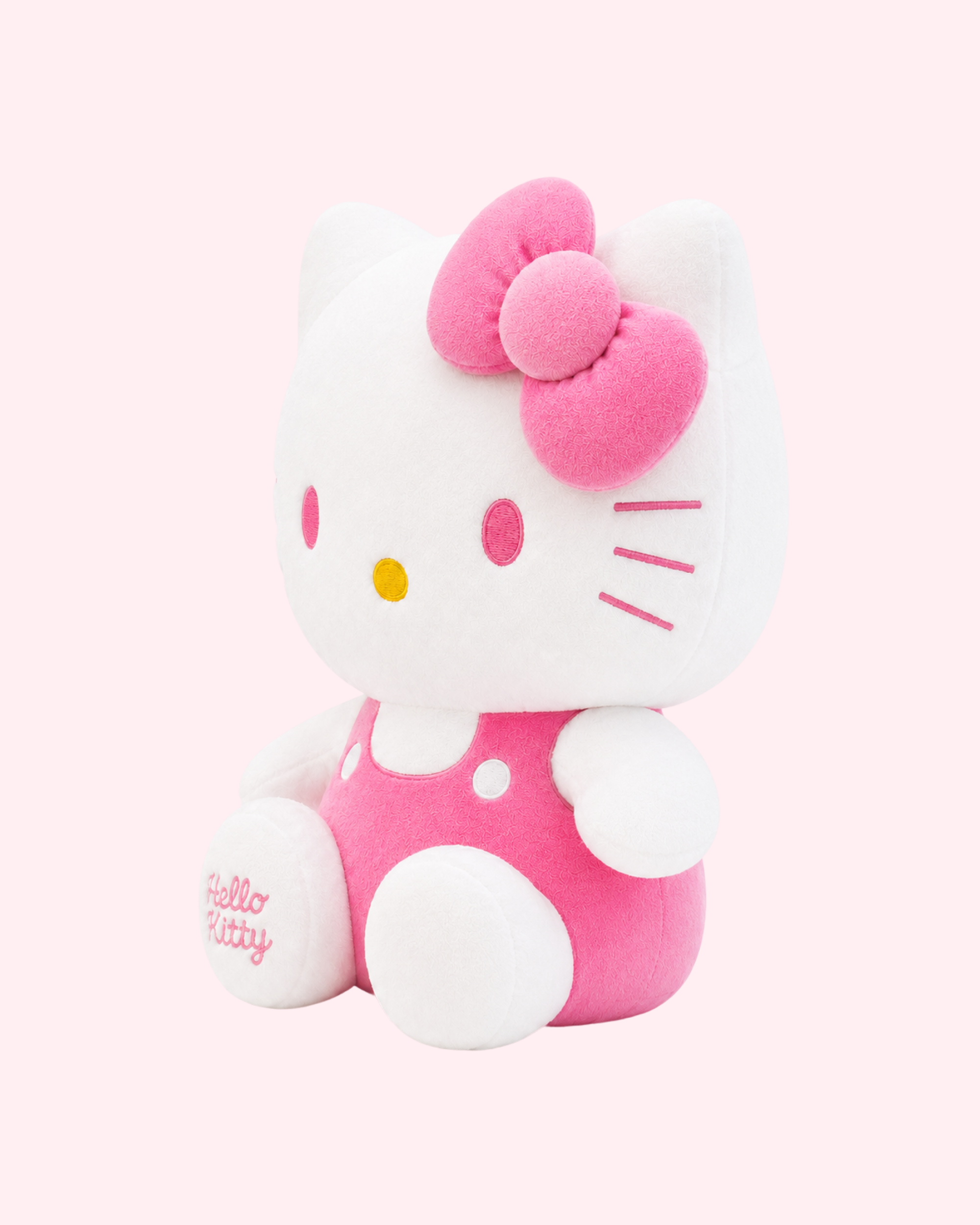 Soft classic pink Hello Kitty plush perfect for gifts, cuddles and kawaii room decor