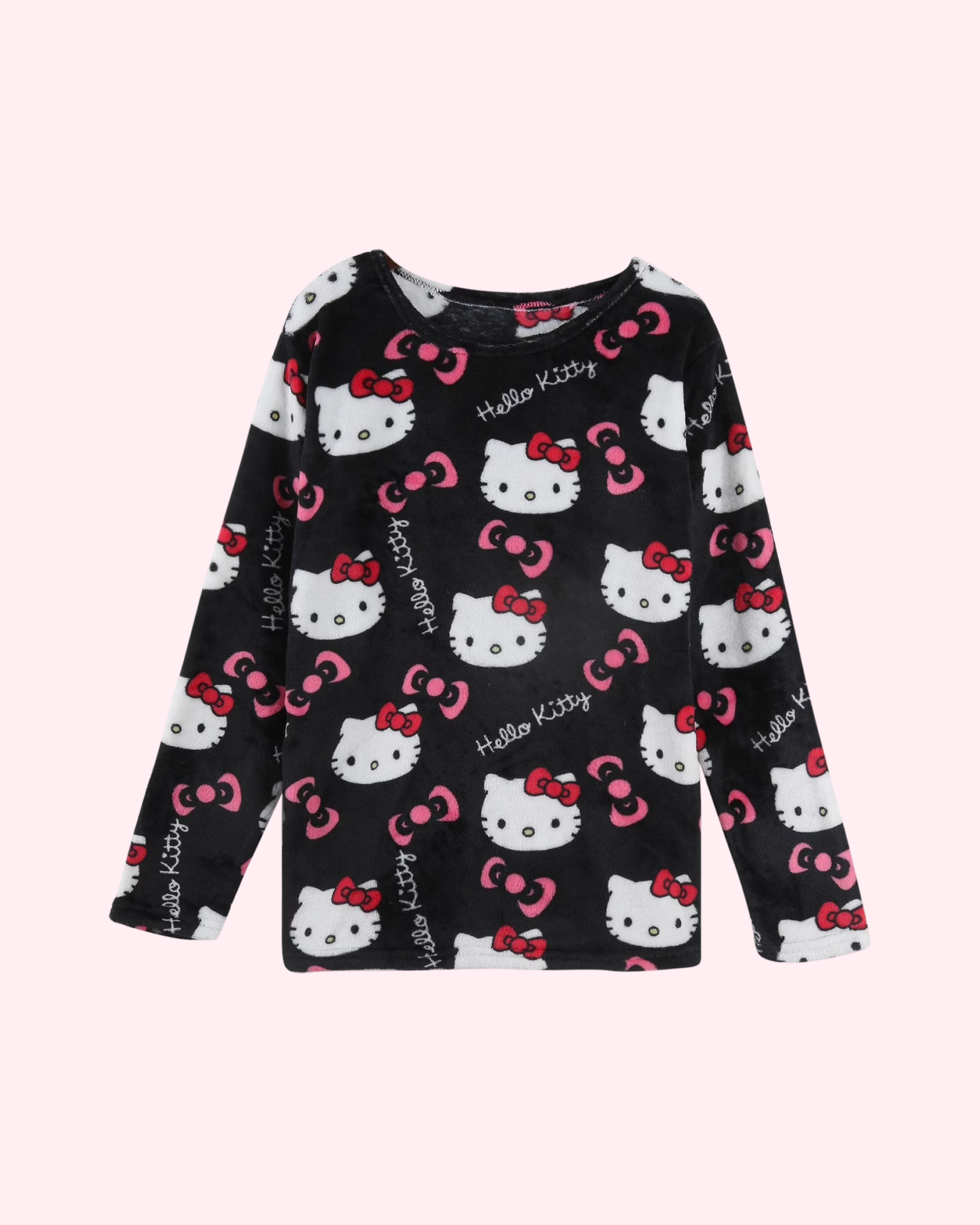 Hello Kitty Black Pajamas Top