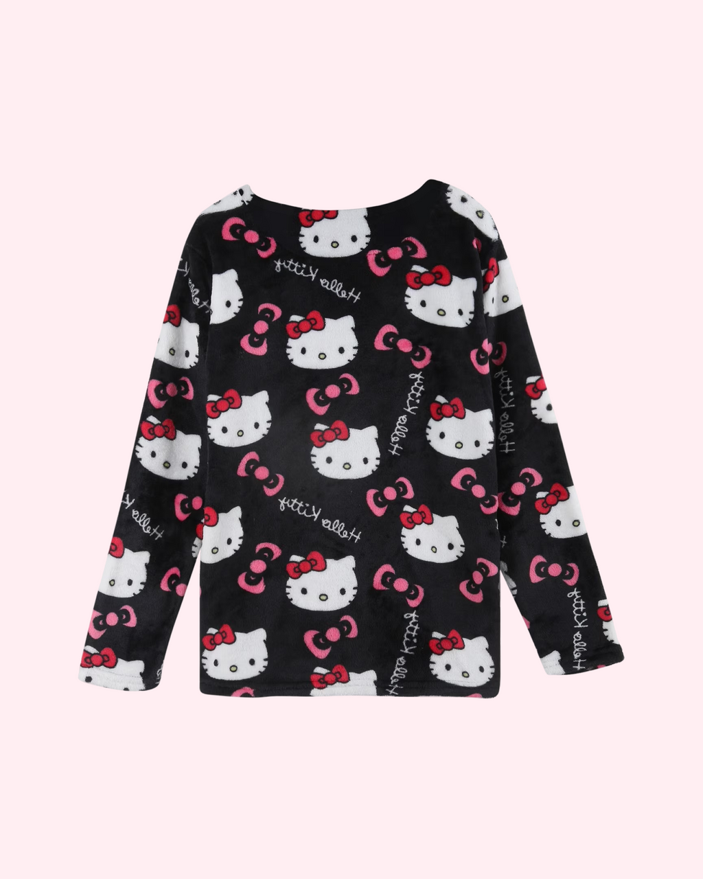 Hello Kitty Black Pajamas Top