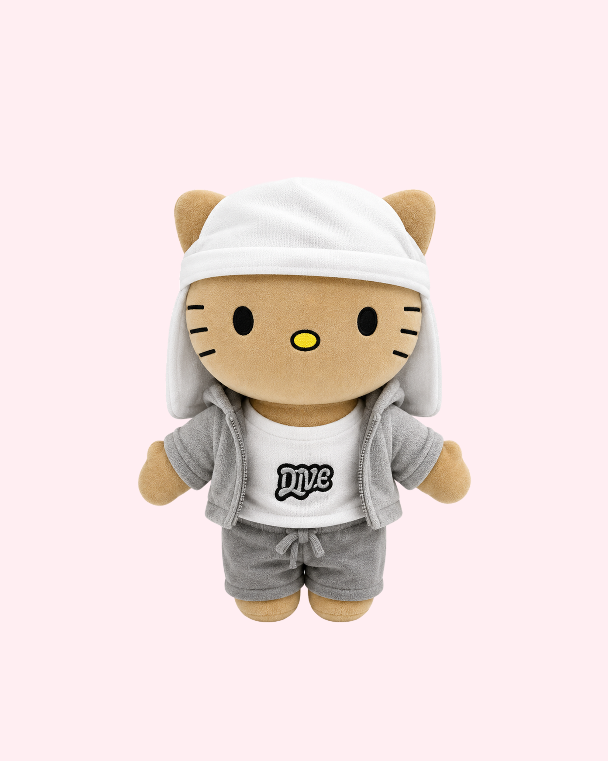 Eminem x Hello Kitty plush with legendary rapper kawaii style