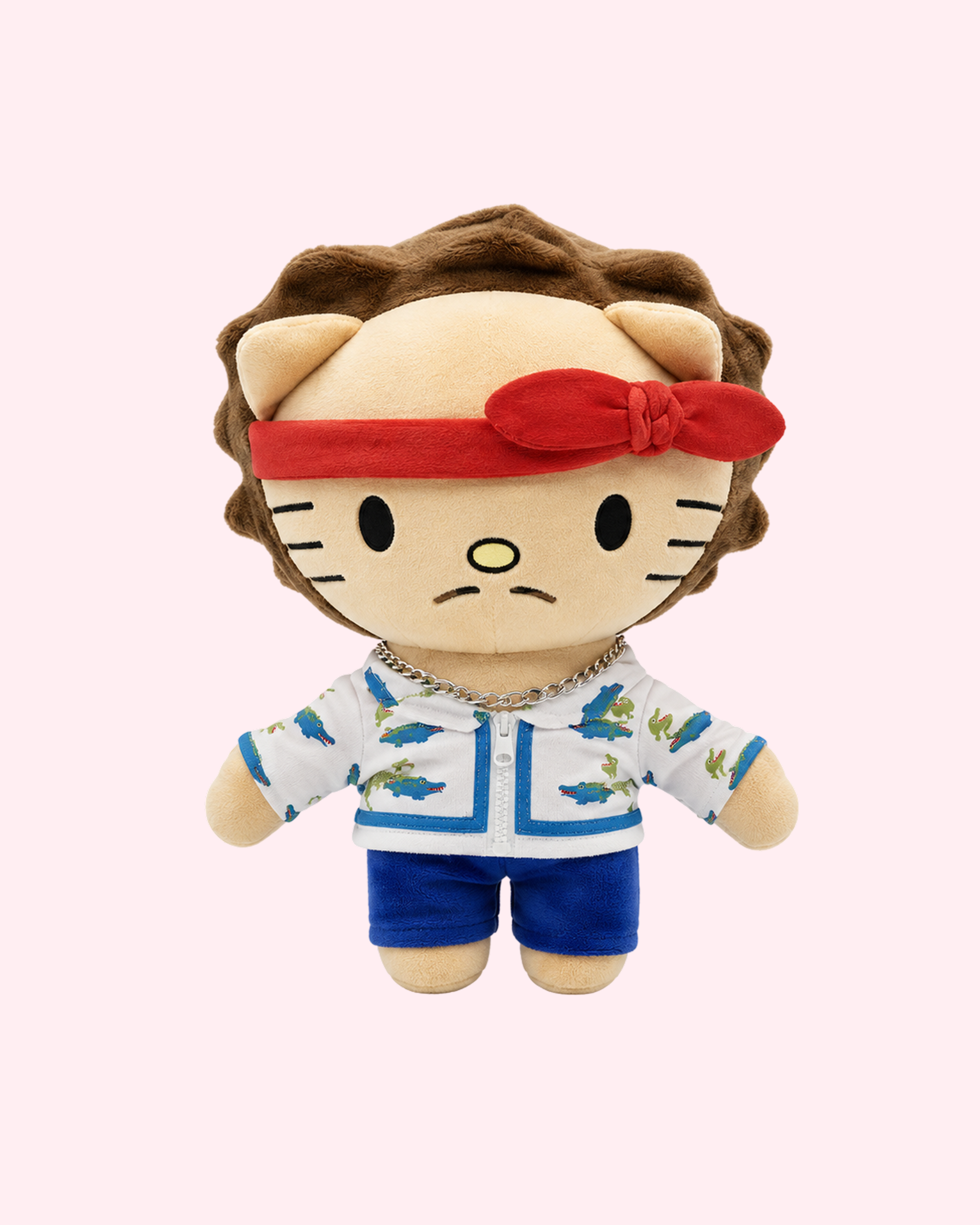  Bruno Mars x Hello Kitty plush with red 