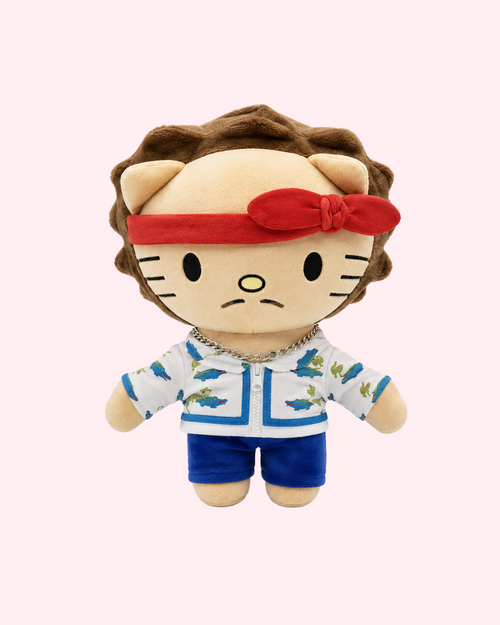  Bruno Mars x Hello Kitty plush with red 