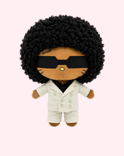 Brent Faiyaz x Hello Kitty plush with smooth R&B kawaii style