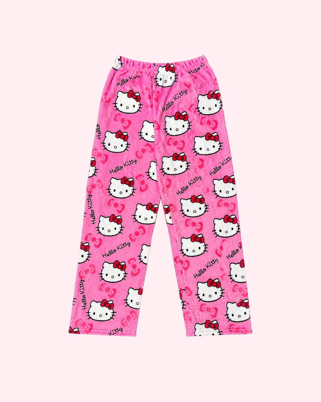 Hello Kitty pink pajama pants with cute kawaii print
