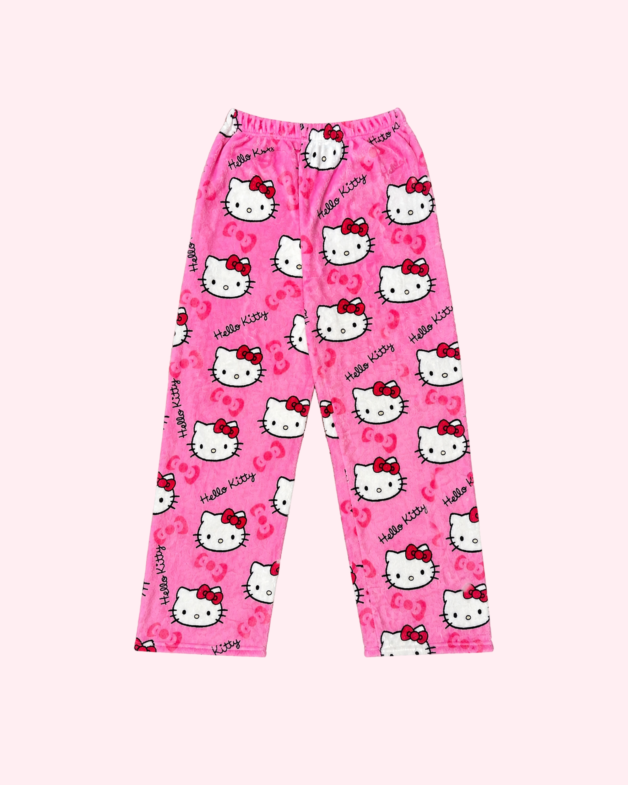 Hello Kitty pink pajama pants with cute kawaii print