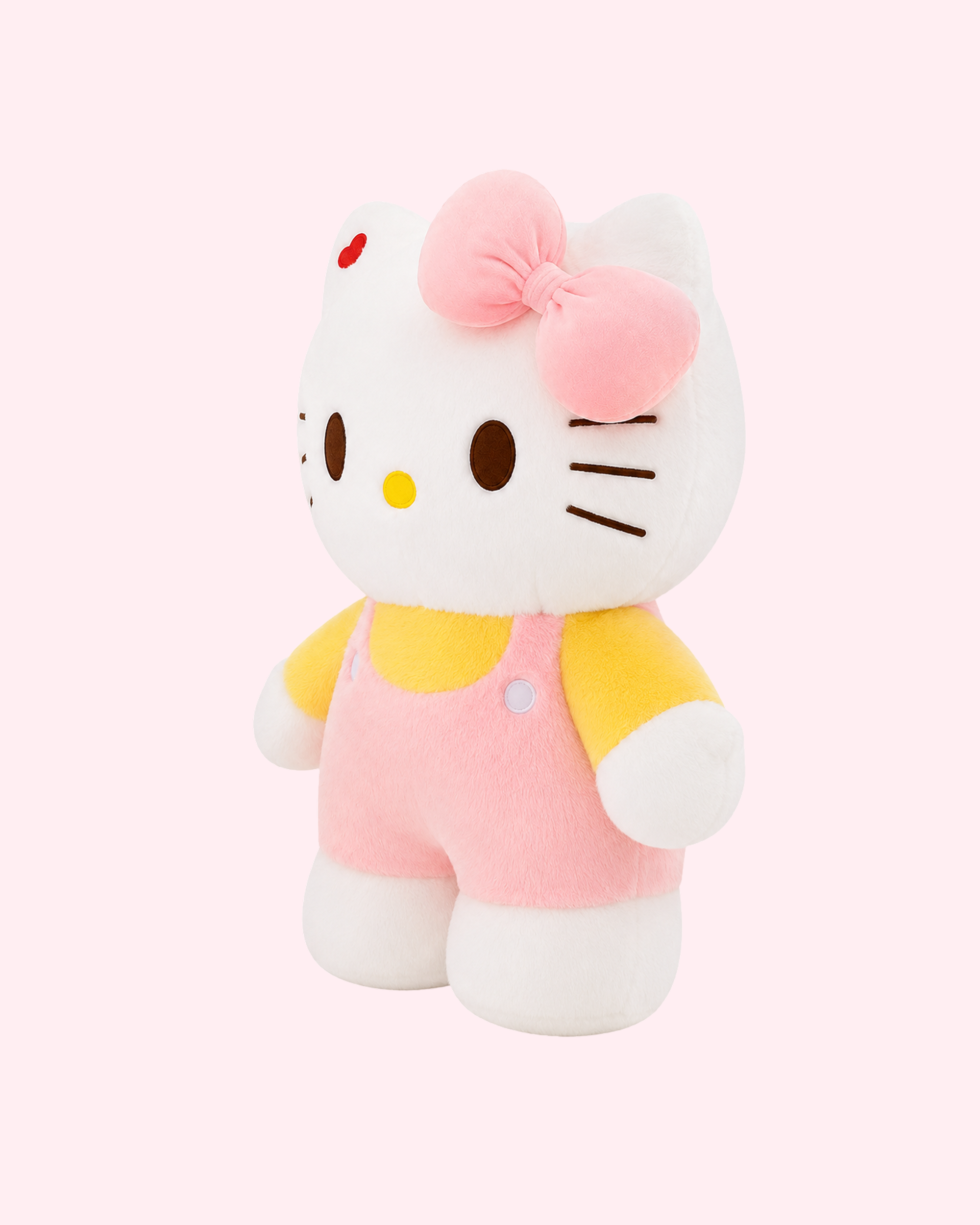 Hello Kitty Original Pink and Yellow Plush 20 cm with pastel bow and soft girly kawaii design