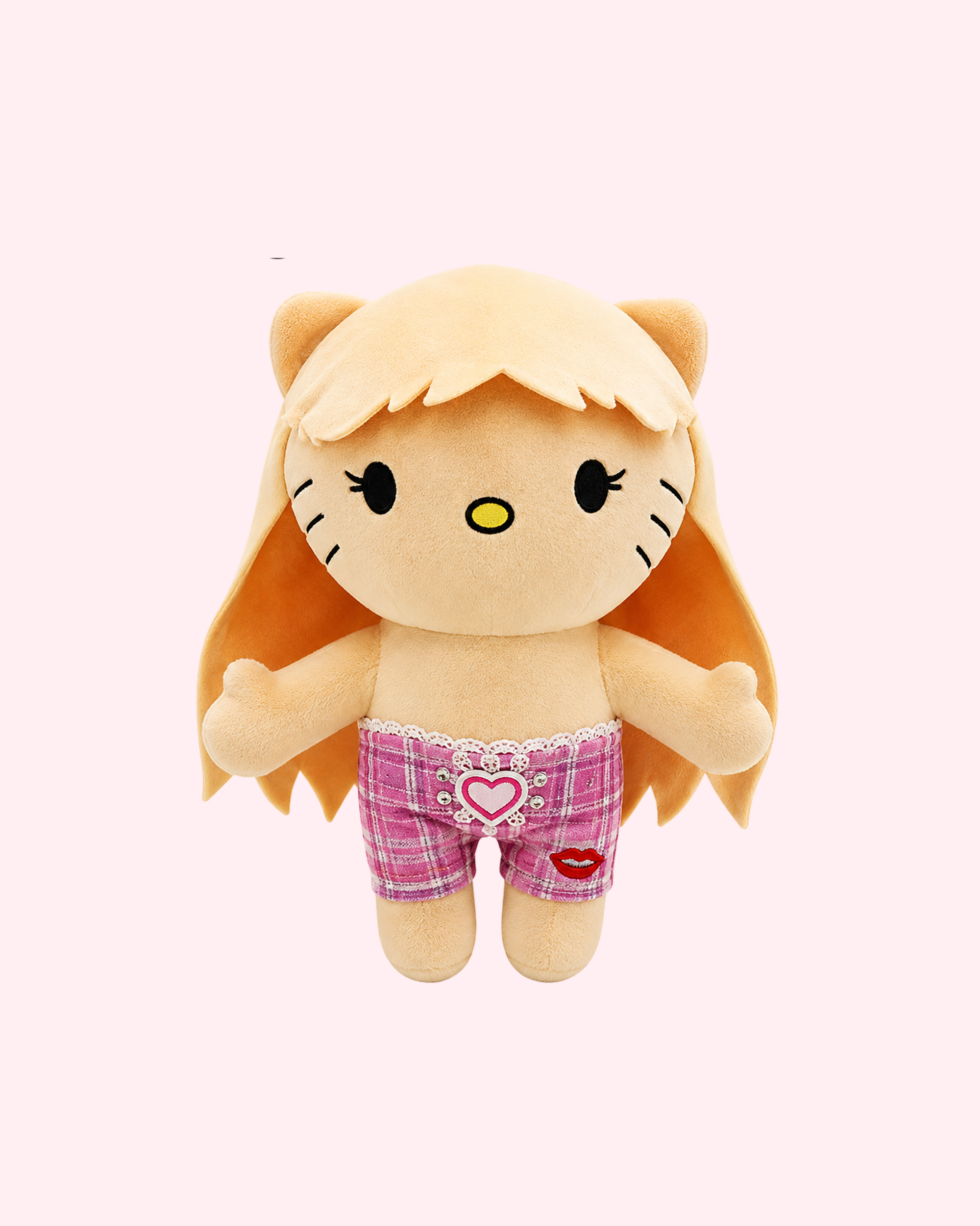 Sabrina Carpenter x Hello Kitty plush with sparkling pop kawaii style and soft collectible finish